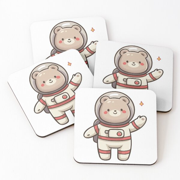 Item preview, Whimsical Space Bear Art designed and sold by bapupa.
