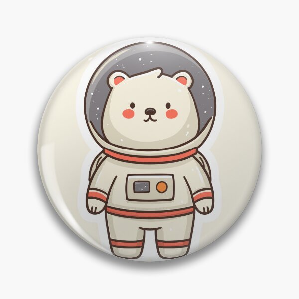 Item preview, Adorable Space Bear Friend Art designed and sold by bapupa.