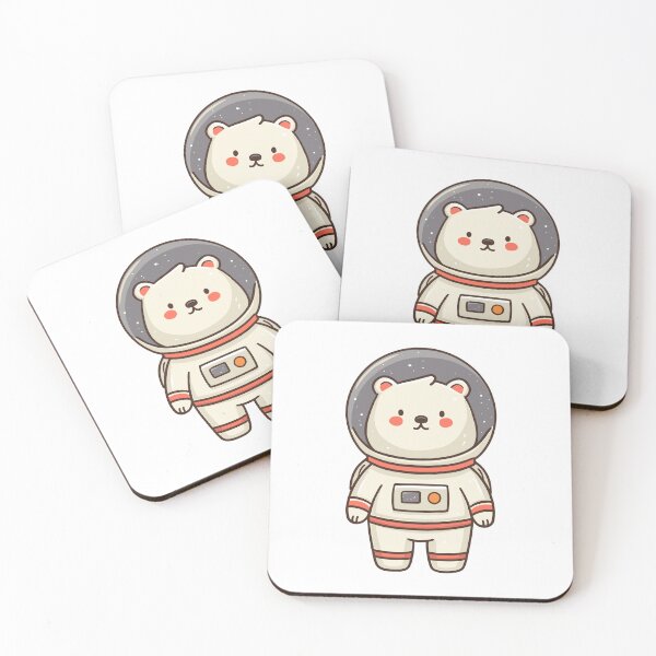 Item preview, Adorable Space Bear Friend Art designed and sold by bapupa.