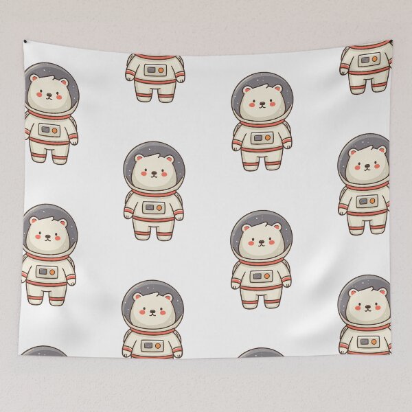 Item preview, Adorable Space Bear Friend Art designed and sold by bapupa.
