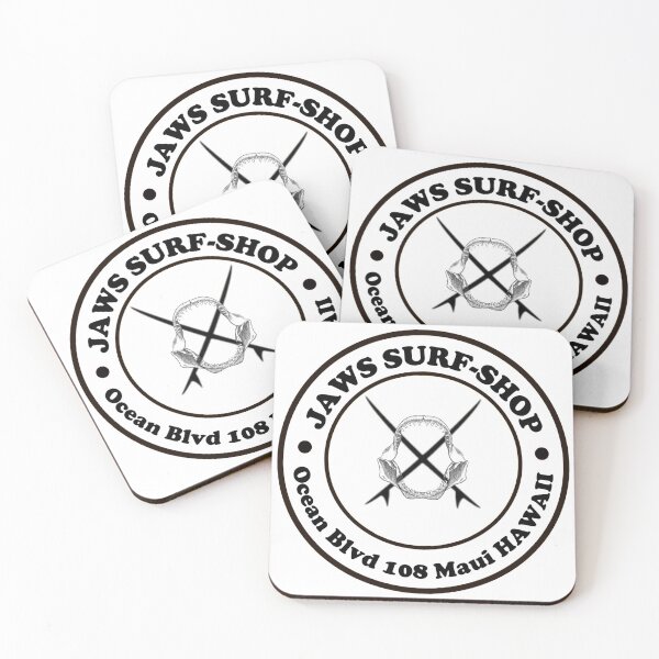 Item preview, Jaws surfshop logo designed and sold by tidelinearchive.