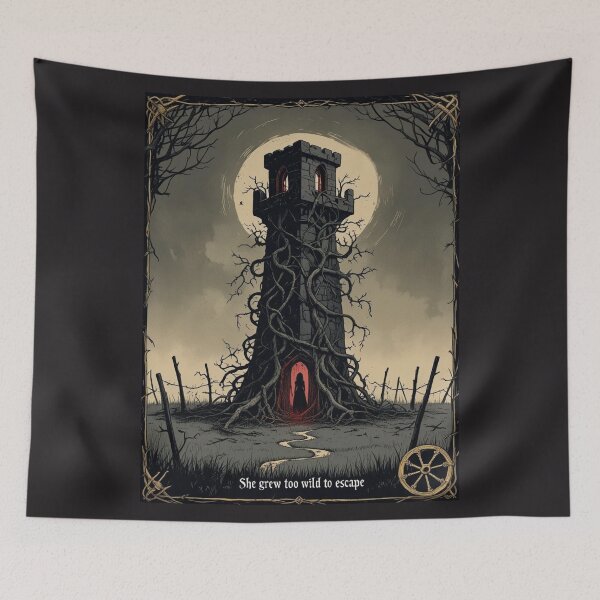 Item preview, She grew too wild to escape - Rapunzel  designed and sold by CreepyCurator.
