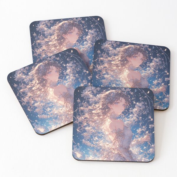 Item preview, "Starlit Bloom – Nighttime Anime Elegance" designed and sold by NegarTv Designs.