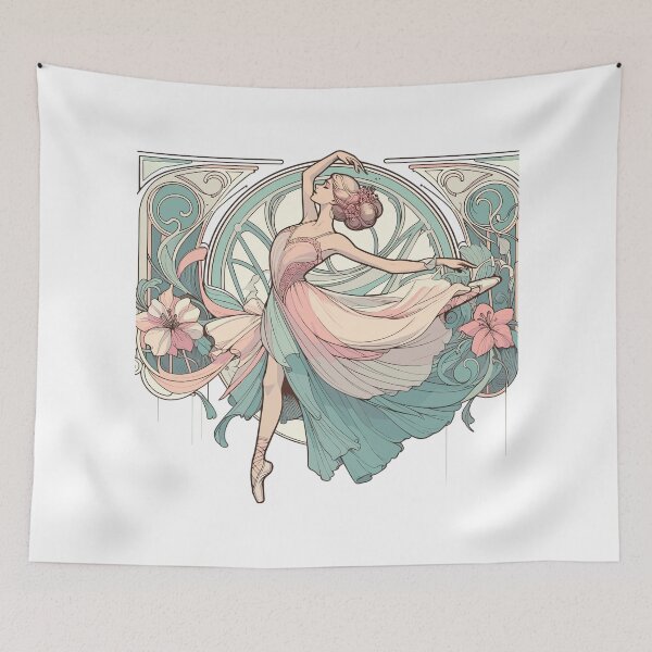 Item preview, Ballet Dancer Ballerina Art Nouveau Gift designed and sold by Pineapple-Tree.