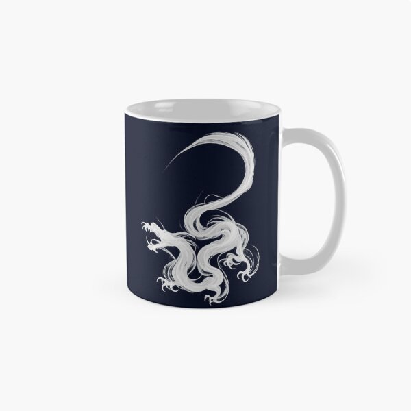 Item preview, White Spirit Dragon – Ethereal Ink Brush Fantasy Creature designed and sold by BloomOfDesign.