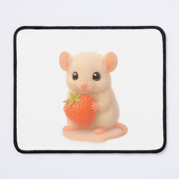 Item preview, Cute Rat Holding a Strawberry designed and sold by Uglyandcute.