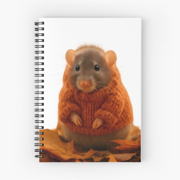 Item preview, Cute Rat in Cozy Autumn Sweater designed and sold by Uglyandcute.