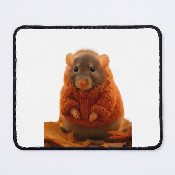 Item preview, Cute Rat in Cozy Autumn Sweater designed and sold by Uglyandcute.