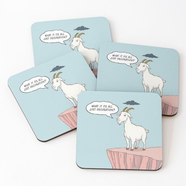 Item preview, Existential goat staring into the void designed and sold by Sartawsky.