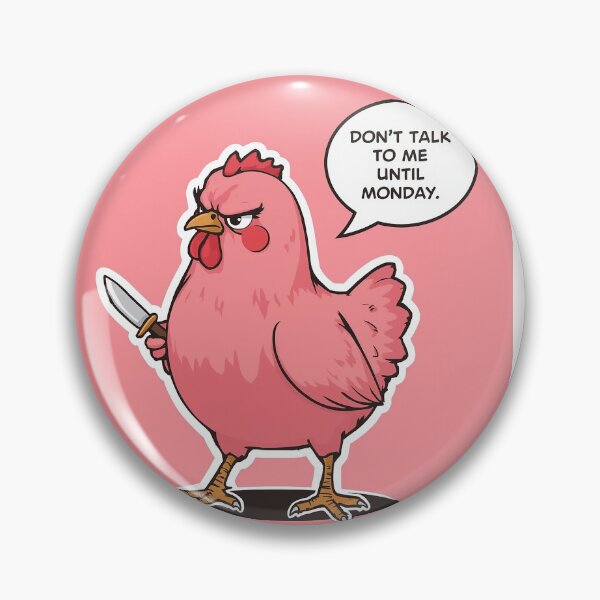 Item preview, Antisocial hen with a knife designed and sold by Sartawsky.