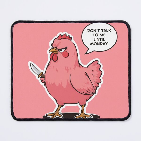 Item preview, Antisocial hen with a knife designed and sold by Sartawsky.
