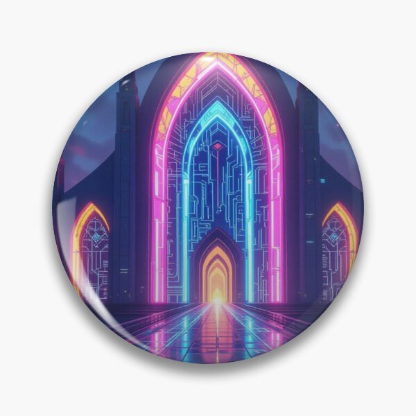 Artikelvorschau, Neon Cathedral: Sacred Space meets Colour Pulse entworfen und verkauft von FotoworldEdel.