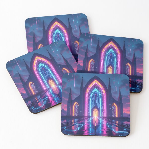 Item preview, Neon Cathedral: Sacred Space meets Color Pulse designed and sold by FotoworldEdel.