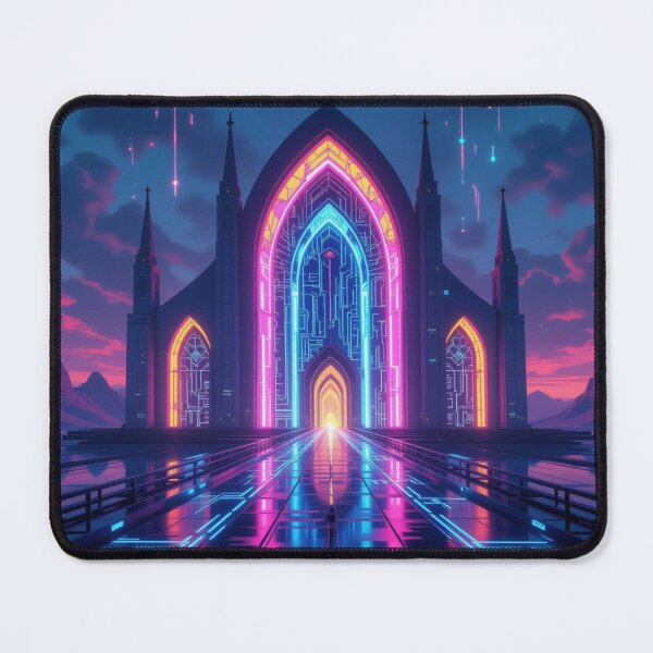 Item preview, Neon Cathedral: Sacred Space meets Color Pulse designed and sold by FotoworldEdel.