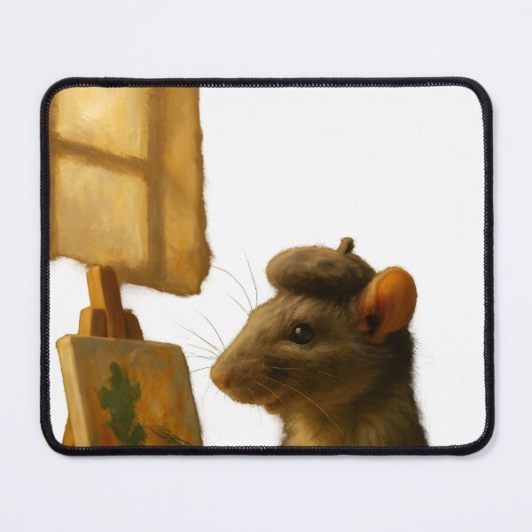 Item preview, Artist Rat Painting Mini Canvas designed and sold by Uglyandcute.