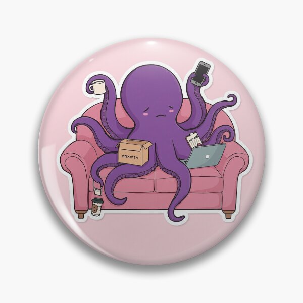 Item preview, Octopus that can't cope with life designed and sold by Sartawsky.