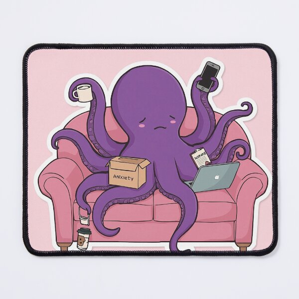 Item preview, Octopus that can't cope with life designed and sold by Sartawsky.