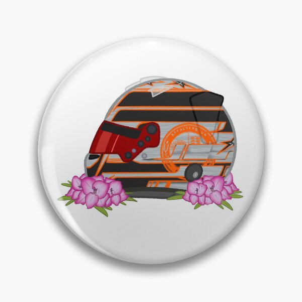 Item preview, Kimi Antonelli 2025 Silverstone Helmet With Flowers designed and sold by OriDraws.