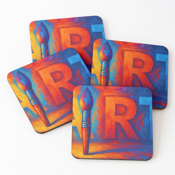 Item preview, Color explosion behind brush art designed and sold by Sigtrix.