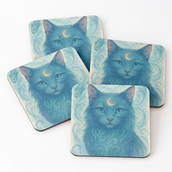 Item preview, Pisces cat, mystic zodiac cat designed and sold by Silverluuna.