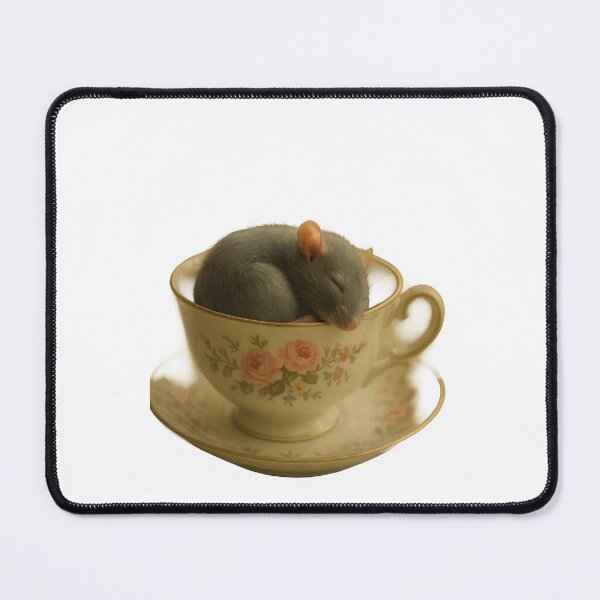 Item preview, Sleeping Rat in a Tea Cup designed and sold by Uglyandcute.