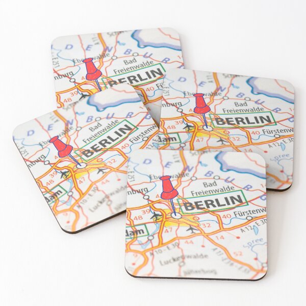 Item preview, Berlin map designed and sold by Aspaba.