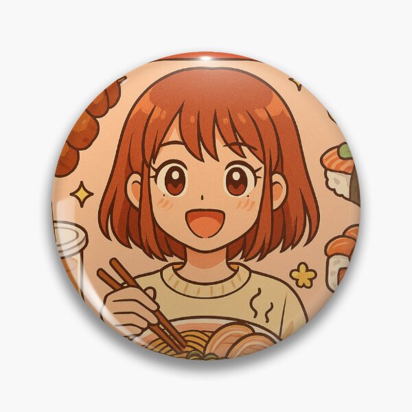 Item preview, Anime Foodie Paradise – Ramen & Sushi Kawaii Style designed and sold by TsunamyPrints.