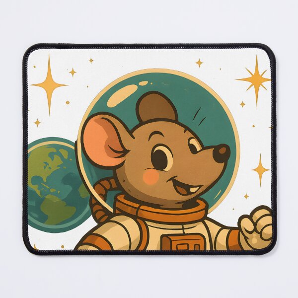 Item preview, Space Explorer Rat in Tiny Spacesuit designed and sold by Uglyandcute.