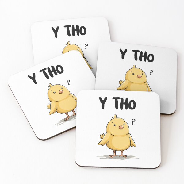 Item preview, Funny meme - Y Tho - Confused Chick Question Mark designed and sold by hamishby.