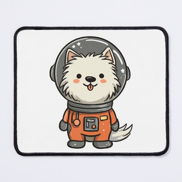 Item preview, Whimsical Space Dog Art designed and sold by bapupa.