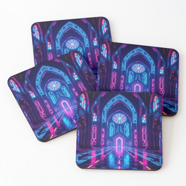 Item preview, Neon Cathedral: Sacred Space meets Color Pulse designed and sold by FotoworldEdel.