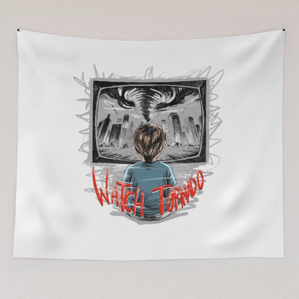 Item preview, Watch Tornado – Surreal Urban Disaster Art designed and sold by Dospart.