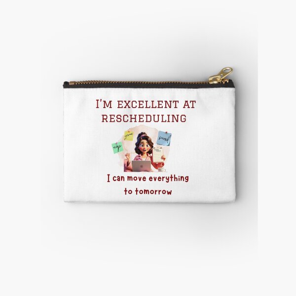 Item preview, Funny Procrastination Shirt – I’m Excellent at Rescheduling Everything for Tomorrow – Lazy Humor Tee, procrastination shirt, sarcastic productivity quote, funny planning shirt, scheduling humor shirt designed and sold by BrewtifulMugs.