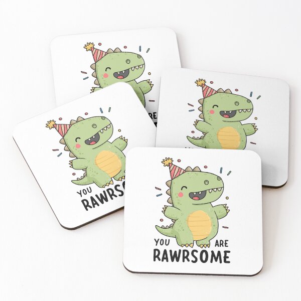 Item preview, You Are Rawrsome - Cute Party Dinosaur designed and sold by hamishby.
