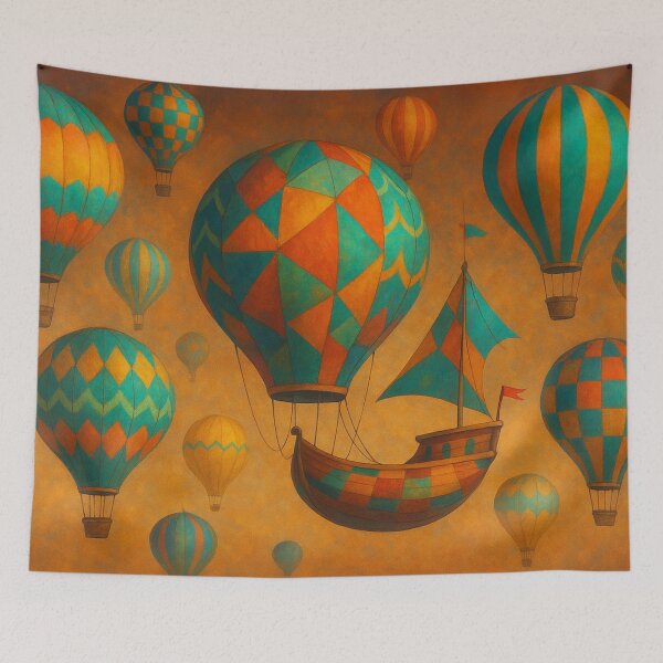 Item preview, Dreaming balloons in the evening sky designed and sold by Sigtrix.