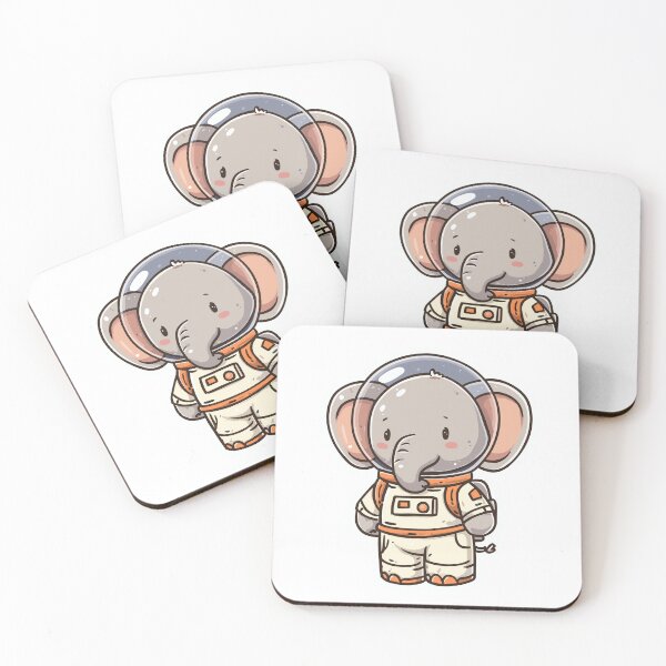 Item preview, Whimsical Space Elephant Art designed and sold by bapupa.