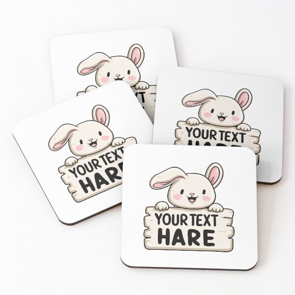 Item preview, Your Text Hare - Customizable Bunny Sign designed and sold by hamishby.
