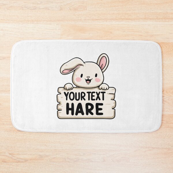 Item preview, Your Text Hare - Customizable Bunny Sign designed and sold by hamishby.