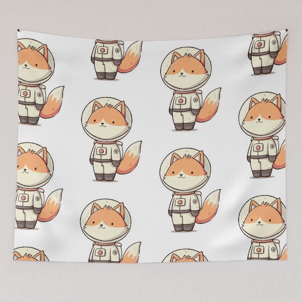 Item preview, Cosmic Space Fox Explorer designed and sold by bapupa.
