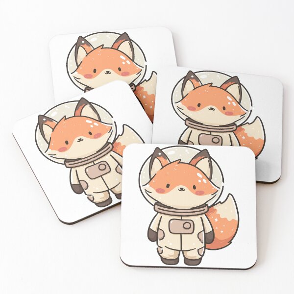 Item preview, Starry Space Fox Companion designed and sold by bapupa.