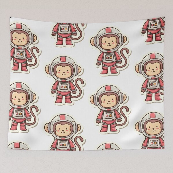 Item preview, Playful Space Monkey Travels designed and sold by bapupa.