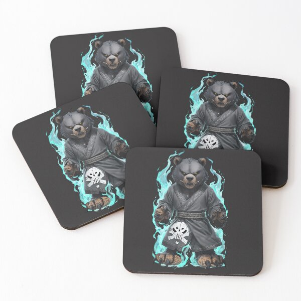 Item preview, Olympian Aura - Mystical Bear with Turquoise Flames designed and sold by ArtisticDesignsbyLinda.