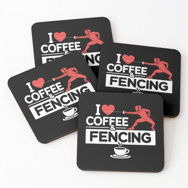 Item preview, I Love Coffee and Fencing Lunge Parry Sword Fighting Lunge Photoroom designed and sold by CookWorldLaughs.