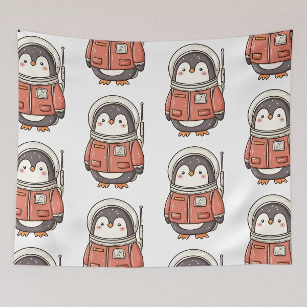 Item preview, Cosmic Space Penguin Explorer designed and sold by bapupa.