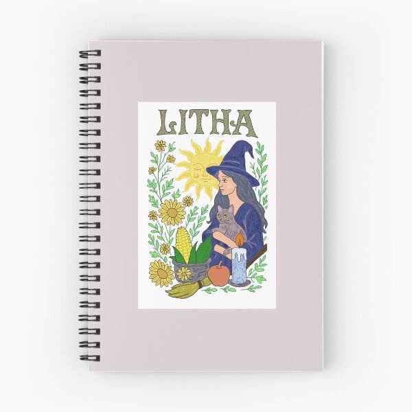 Item preview, Wheel of the Year: Litha with Witch and Cat designed and sold by KikiWitch123.