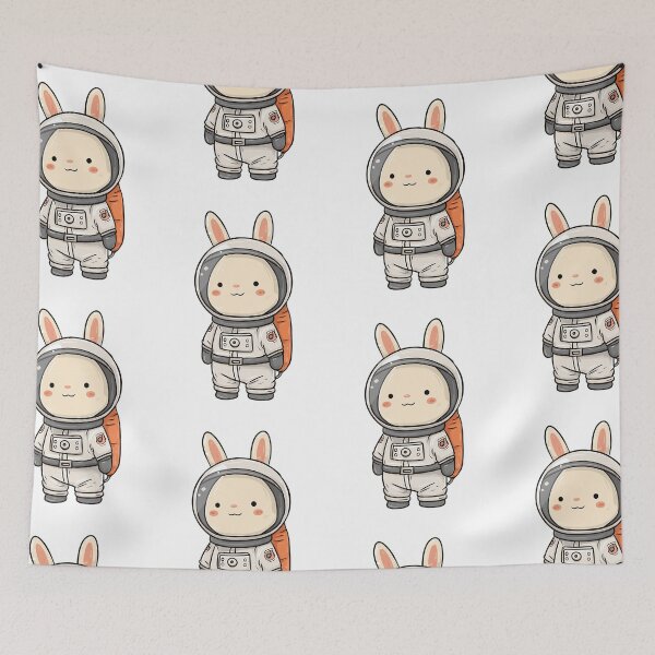 Item preview, Dreamy Space Rabbit Journey designed and sold by bapupa.