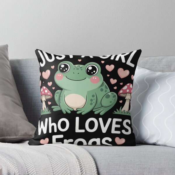 Item preview, Just A Girl Who Loves Frogs Just A Girl Who Loves Frogs designed and sold by DoorwayThreads.