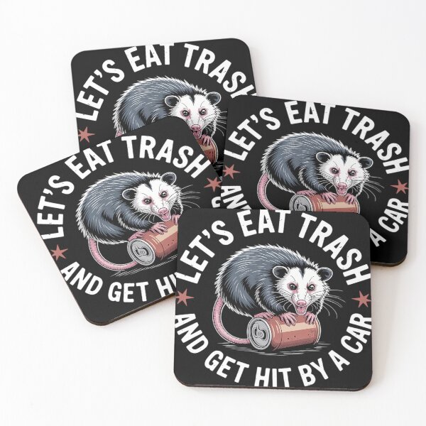 Item preview, Lets Eat Trash And Hit The Car Possum Trash designed and sold by DoorwayThreads.