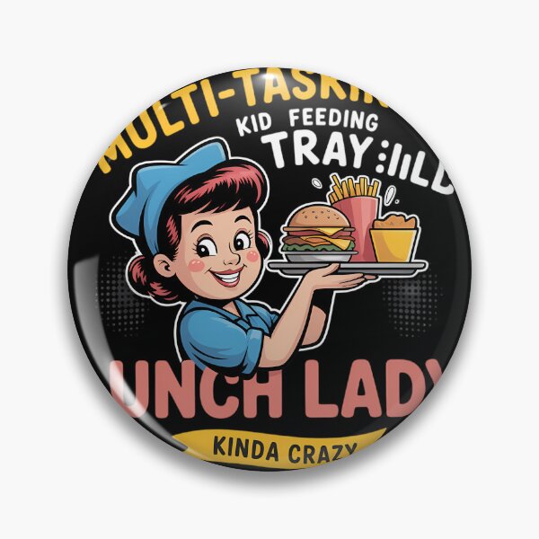 Item preview, Lunch Boss Cafeteria Worker Lady Cook Lunch designed and sold by DoorwayThreads.