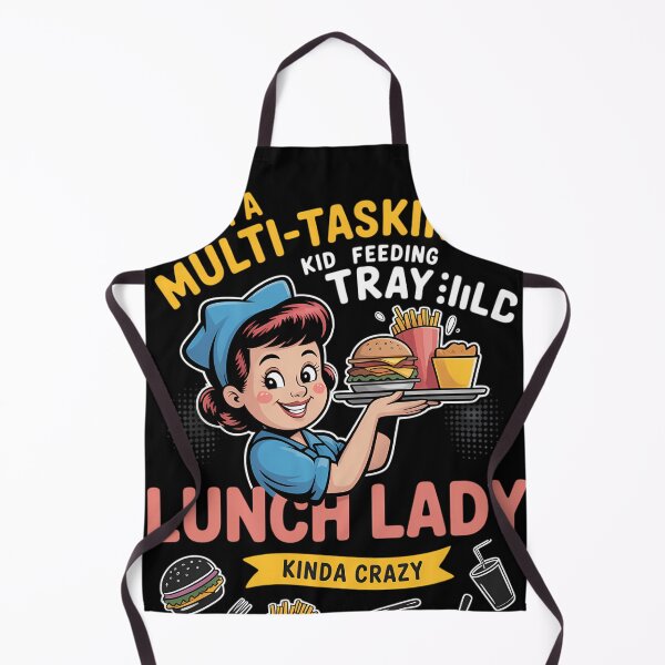 Item preview, Lunch Boss Cafeteria Worker Lady Cook Lunch designed and sold by DoorwayThreads.